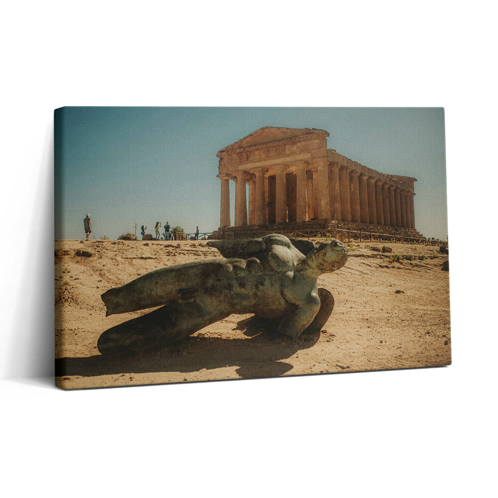 Obraz na plátne 30x20 Chrám s ležiacou sochou anjela