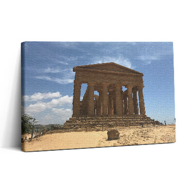 Fotoobraz na plátne 30x20 Staroveký chrám pod modrou oblohou