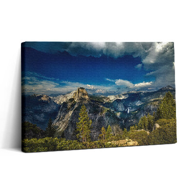 Obraz na plátne 30x20 Hory a obloha v harmónii