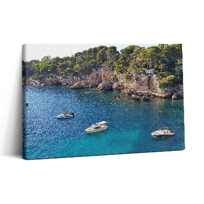 Obraz na plátne 30x20 Člny na tyrkysovej lagúne