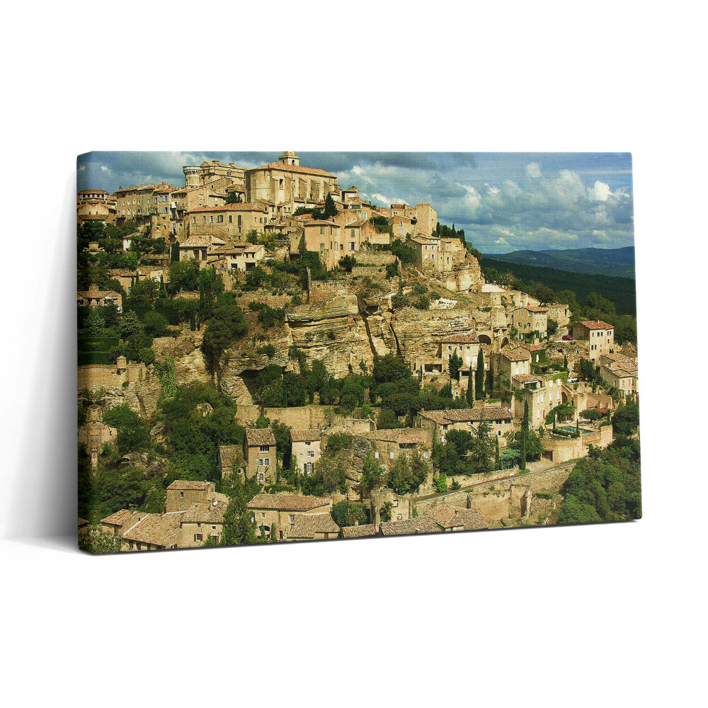 Obraz na plátne 30x20 Kamenné mestečko na kopci