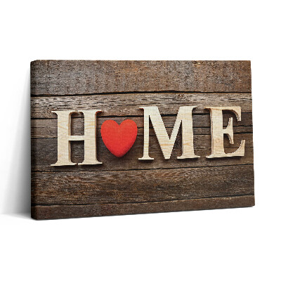 Obraz na plátne 30x20 Domov srdcom dreva