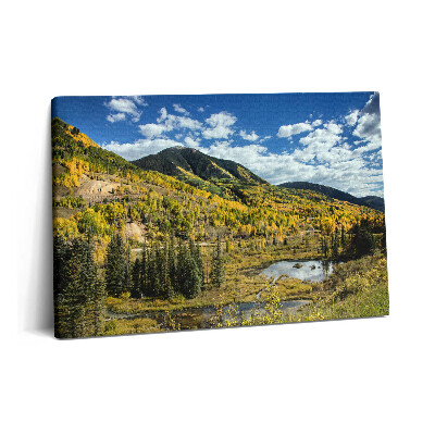 Obraz na plátne 60x40 Krajina s horskou vegetáciou