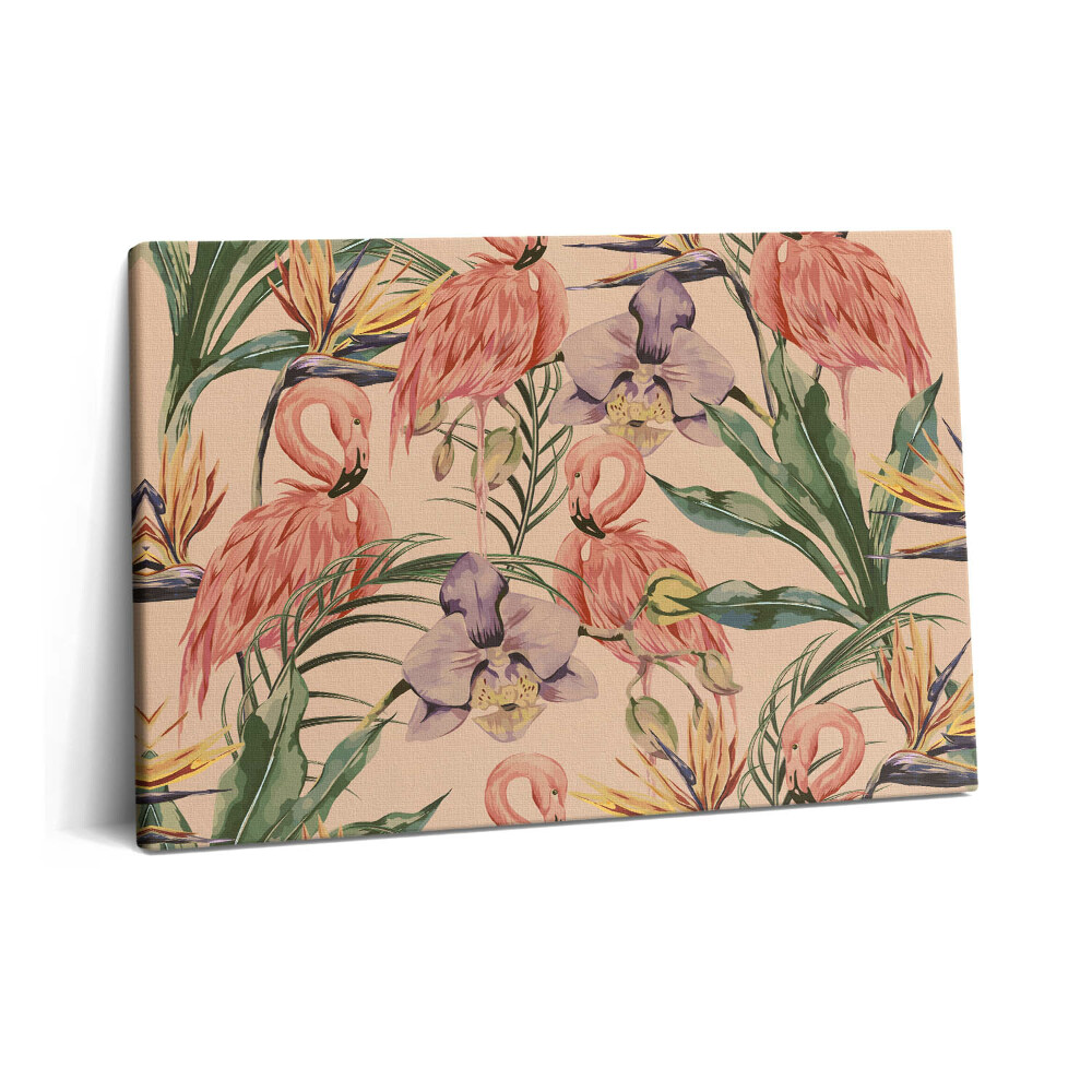 Fotoobraz na plátne 60x40 Tropické kvety v boho štýle
