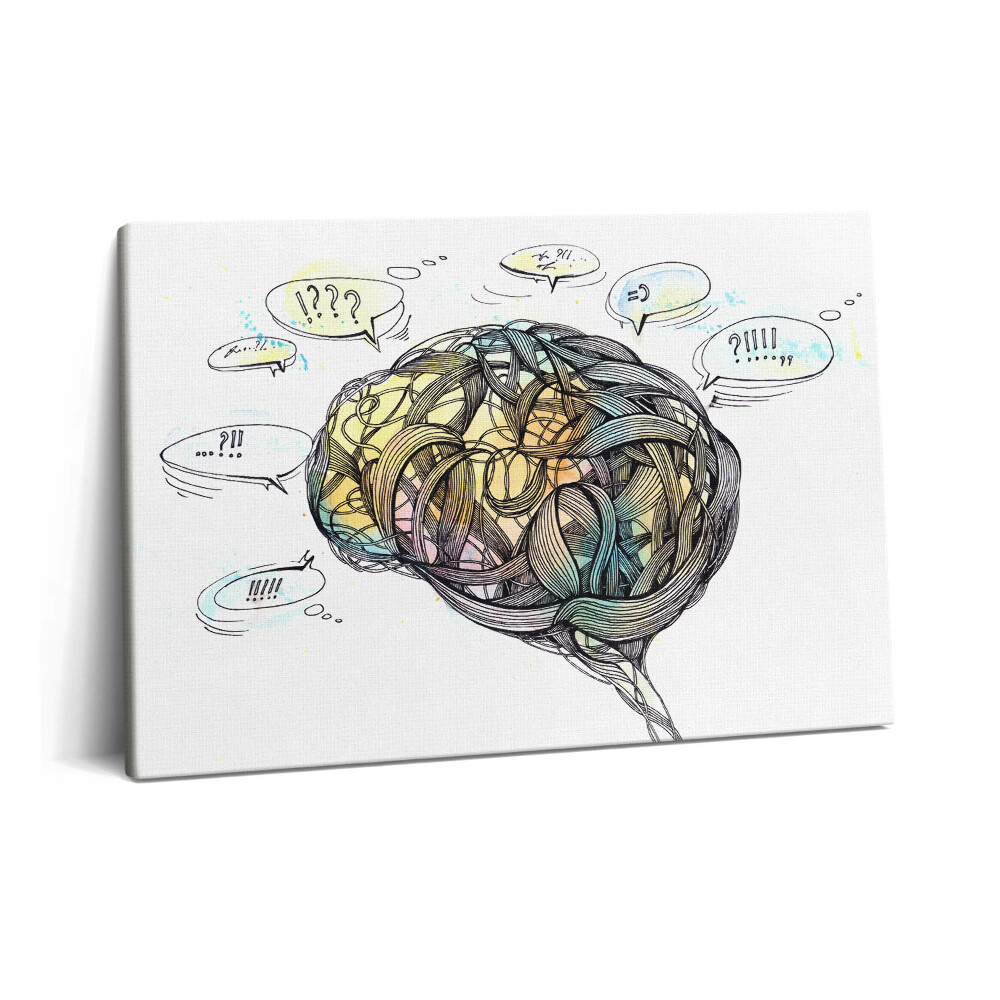 Obraz na plátne 60x40 Umelecké zobrazenie mozgu