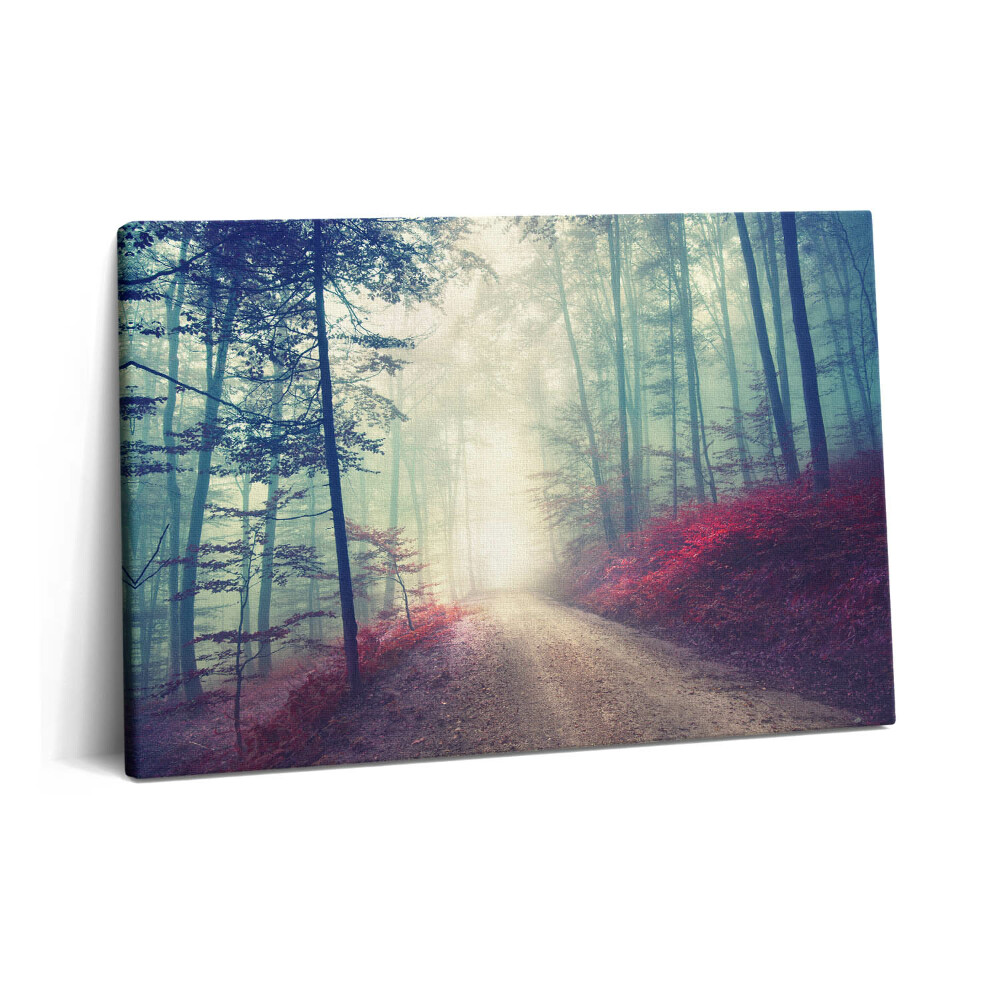 Obraz na plátne 60x40 Cesta v hmlistom jesennom lese