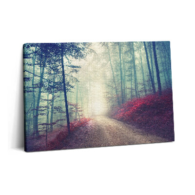 Obraz na plátne 60x40 Cesta v hmlistom jesennom lese