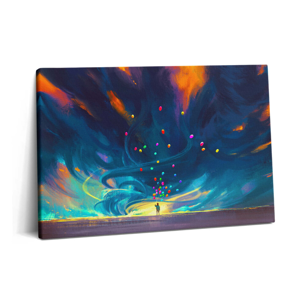 Obraz na plátne 60x40 Dieťa a balóny