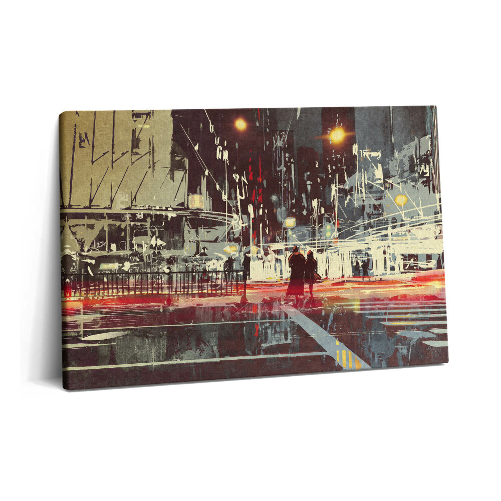 Fotoobraz na plátne 60x40 Nočná scéna mesta