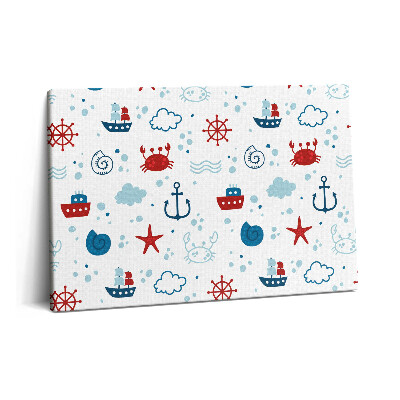 Obraz na plátne 60x40 Morské námorné vzory