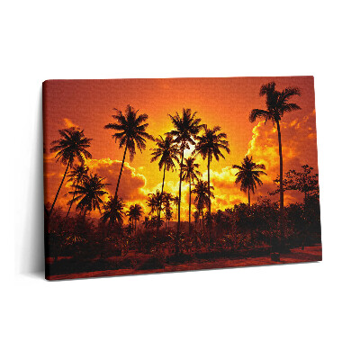 Obraz na plátne 60x40 Palmy Thajsko Pláž Klong Prao