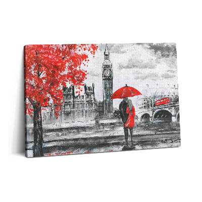 Fotoobraz na plátne 60x40 Panoráma mesta s Big Benom v Londýne