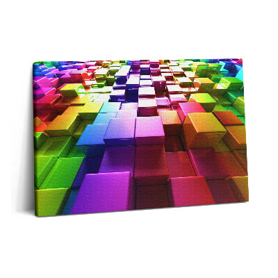 Obraz na plátne 60x40 Farebné kocky