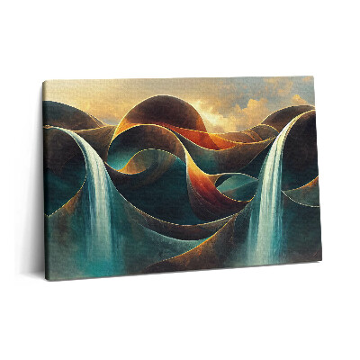 Obraz na plátne 60x40 Vodopád tečúci na pozadí