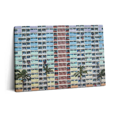 Fotoobraz na plátne 60x40 Farebná budova v Hongkongu
