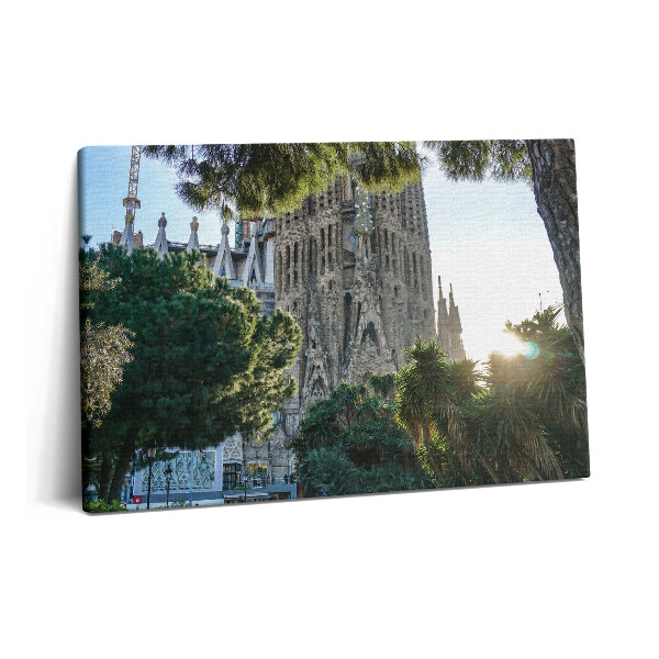 Obraz na plátne 60x40 Park Sagrada Familia v Barcelone