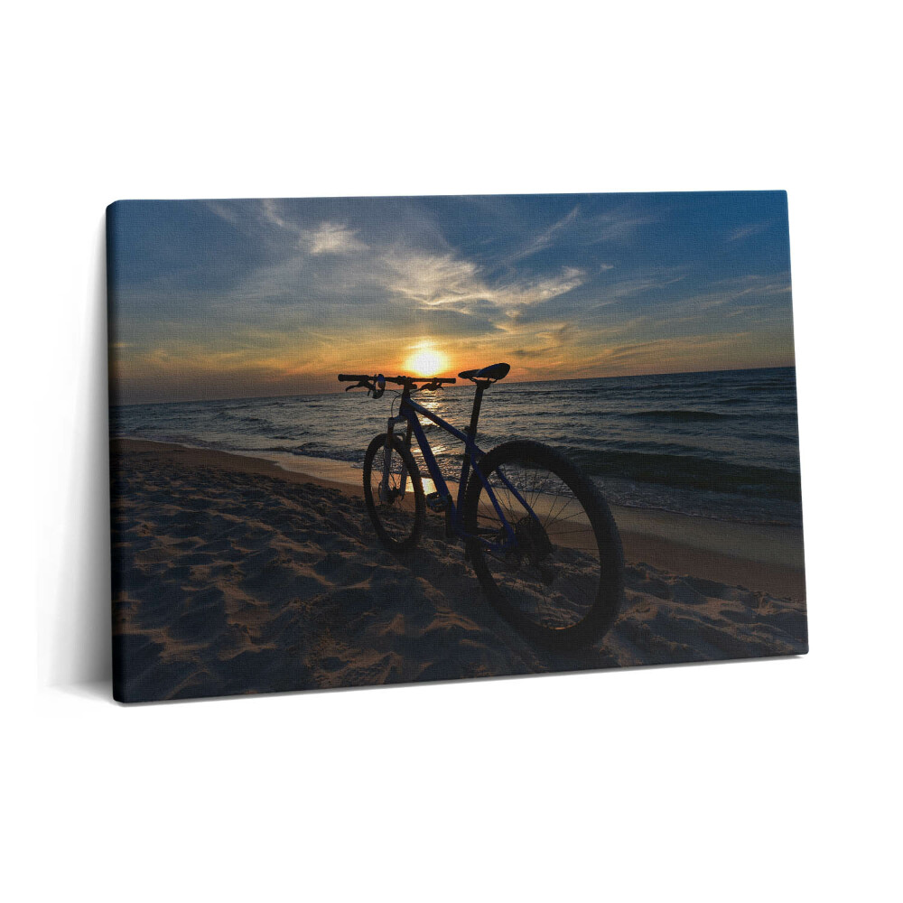 Fotoobraz na plátne 60x40 Bicykel na Baltskom mori