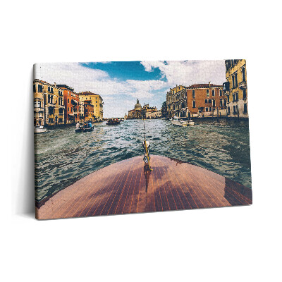 Obraz na plátne 60x40 Motorový čln na rieke