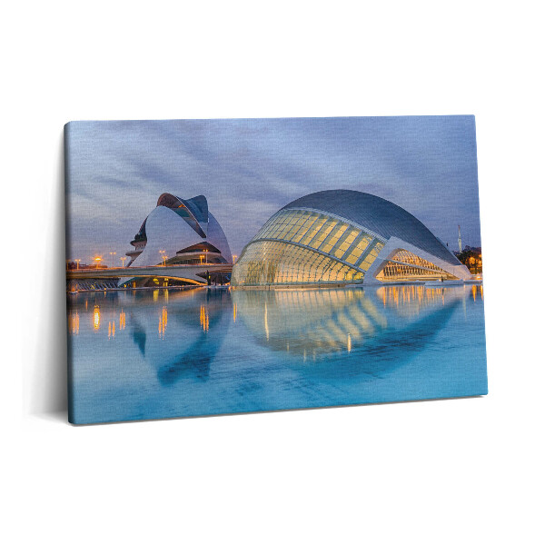 Obraz na plátne 60x40 Mesto pri západe slnka