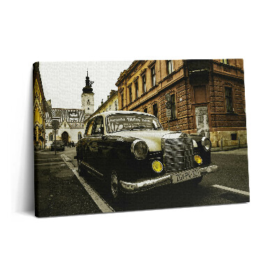 Fotoobraz na plátne 60x40 Starý mercedes zo Záhrebu
