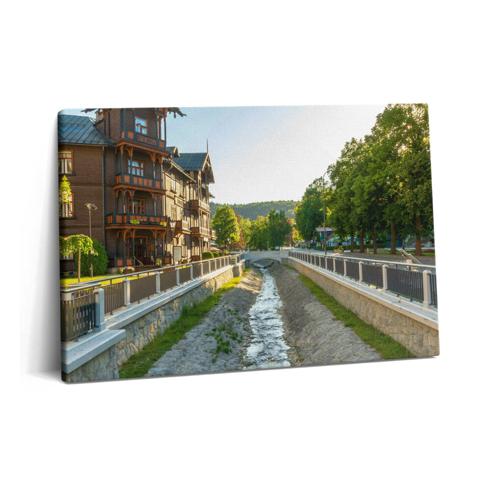 Obraz na plátne 60x40 Krynica Zdrój v Beskydách