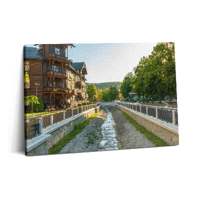 Obraz na plátne 60x40 Krynica Zdrój v Beskydách