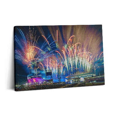 Fotoobraz na plátne 60x40 Nový rok v Birminghame