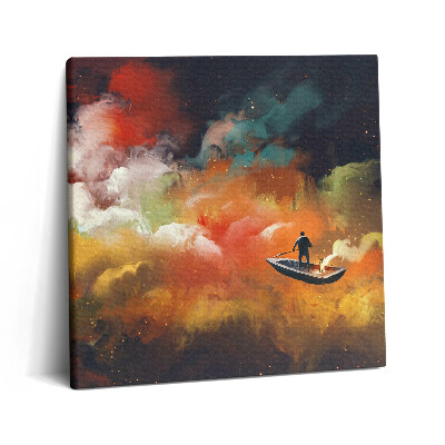 Fotoobraz na plátne 60x60 Plavba oblohou v oblakoch