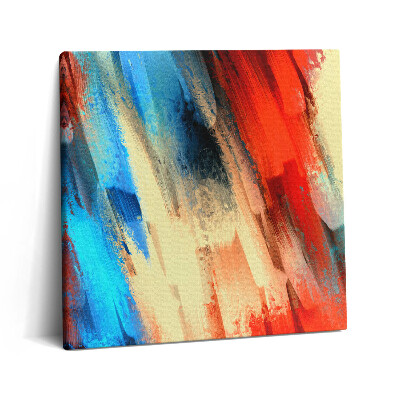 Fotoobraz na plátne 60x60 Ohňové a vodné ťahy štetcom