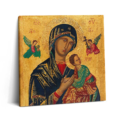 Obraz na plátne 60x60 Ikona Panny Márie s dieťaťom