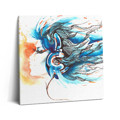 Fotoobraz na plátne 60x60 Hudba vo farbách a pohybe