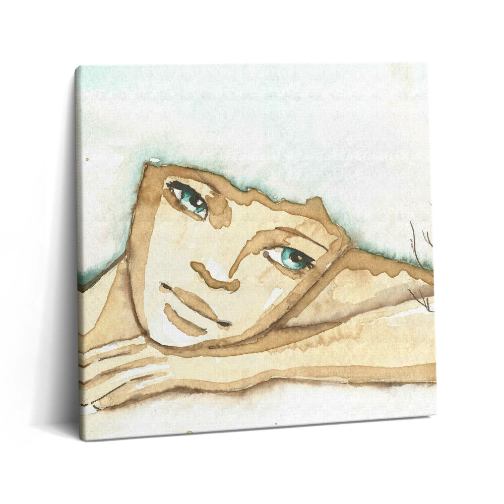 Fotoobraz na plátne 60x60 Pokojná tvár v jemných tónoch