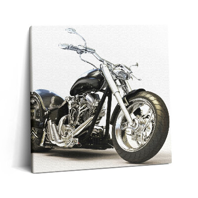 Fotoobraz na plátne 60x60 Motorka v lesku a tieňoch