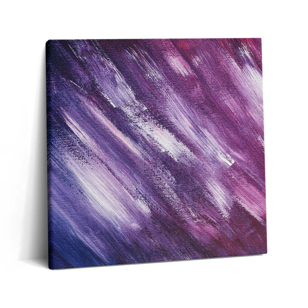 Fotoobraz na plátne 60x60 Fialové snové ťahy štetcom