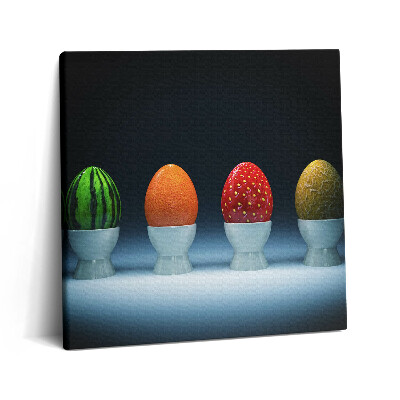 Fotoobraz na plátne 60x60 Ovocné vajcia v pohárikoch