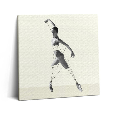 Fotoobraz na plátne 60x60 Tanečnica na nitkách v pohybe