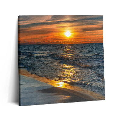 Fotoobraz na plátne 60x60 Západ slnka nad pokojným oceánom