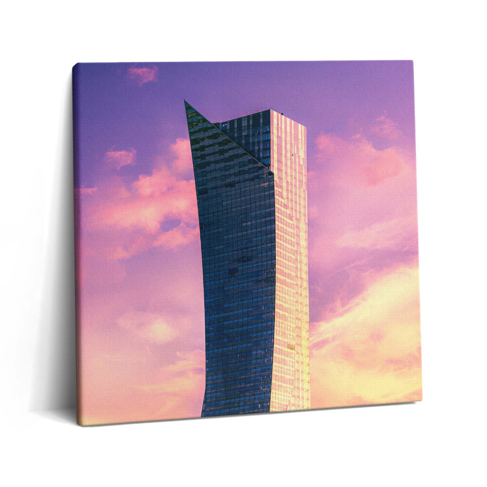 Fotoobraz na plátne 60x60 Veža v západe slnka