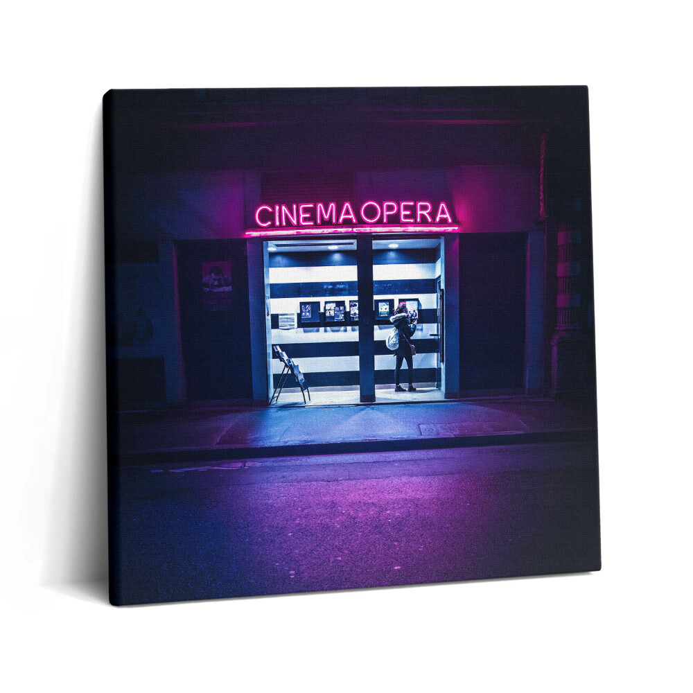Fotoobraz na plátne 60x60 Nočná návšteva kina Opera