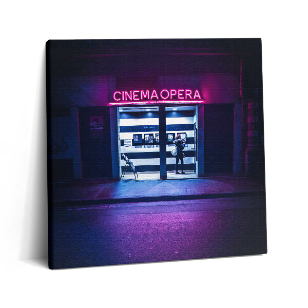 Fotoobraz na plátne 60x60 Nočná návšteva kina Opera