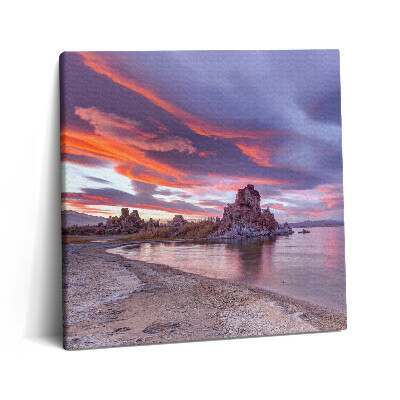 Fotoobraz na plátne 60x60 Súmrak nad pokojnou lagúnou