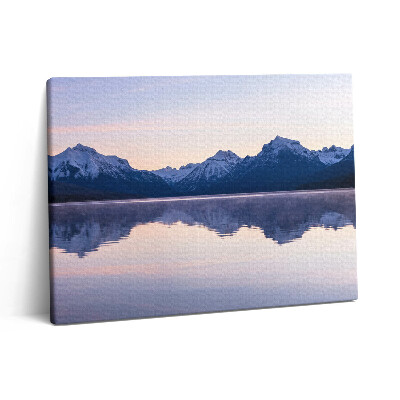 Obraz na plátne 80x60 Odraz hôr vo vode