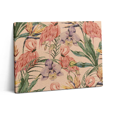 Obraz na plátne 80x60 Tropické kvety v boho štýle