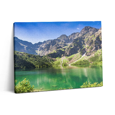 Obraz na plátne 80x60 Les a príroda v horách jazera