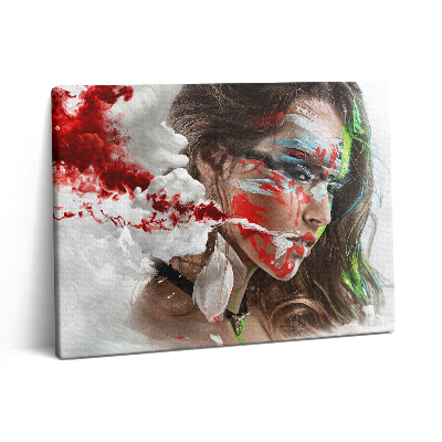 Obraz na plátne 80x60 Portrét indickej ženy