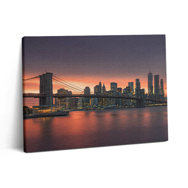 Fotoobraz na plátne 80x60 East River v New Yorku