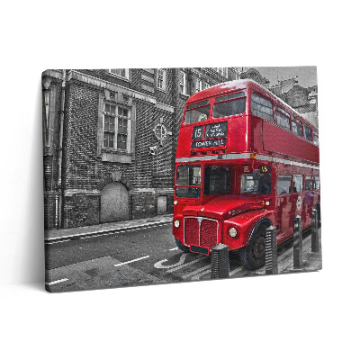 Fotoobraz na plátne 80x60 Červený poschodový autobus
