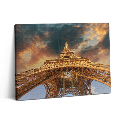 Obraz na plátne 80x60 Eiffelova veža na slnku