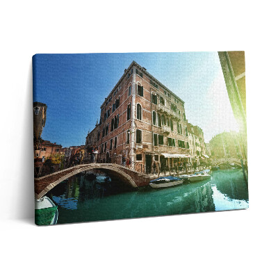 Obraz na plátne 80x60 Krásne ulice Benátok na slnku