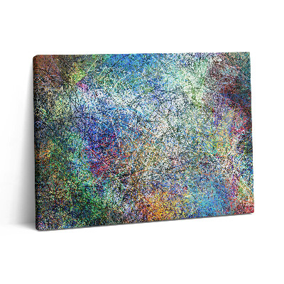 Fotoobraz na plátne 80x60 Expresívna abstrakcia farebných línií